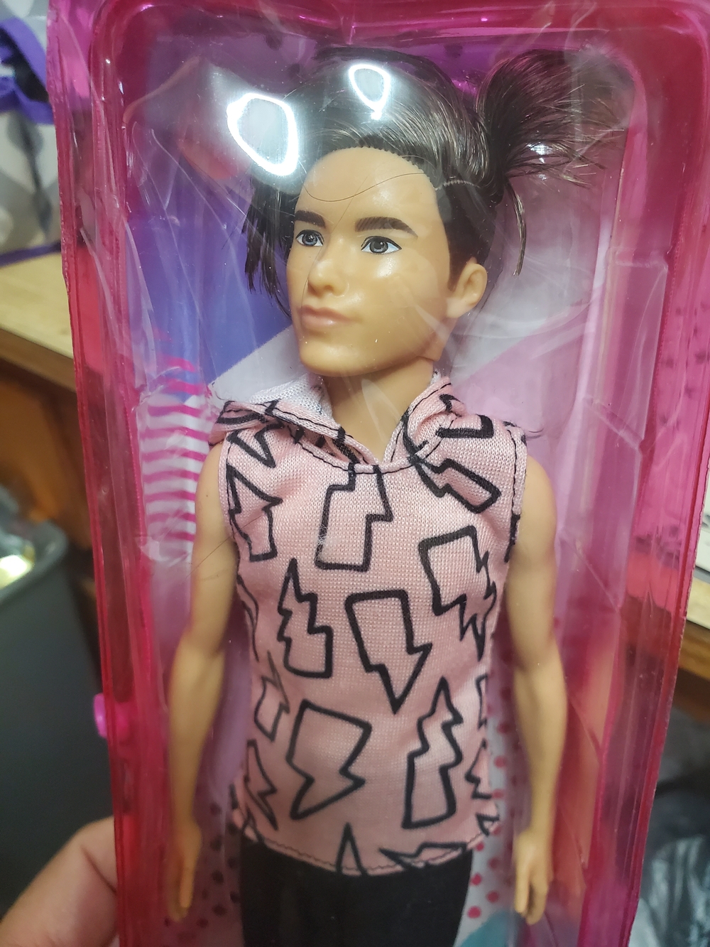 Barbie Fashion Doll #193 in Pink Graphic Top and Black Pants - Picture 3 of 7